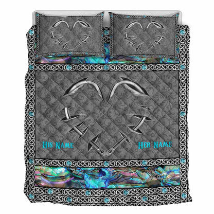 Love Fishing - Personalized Fishing Quilt Set