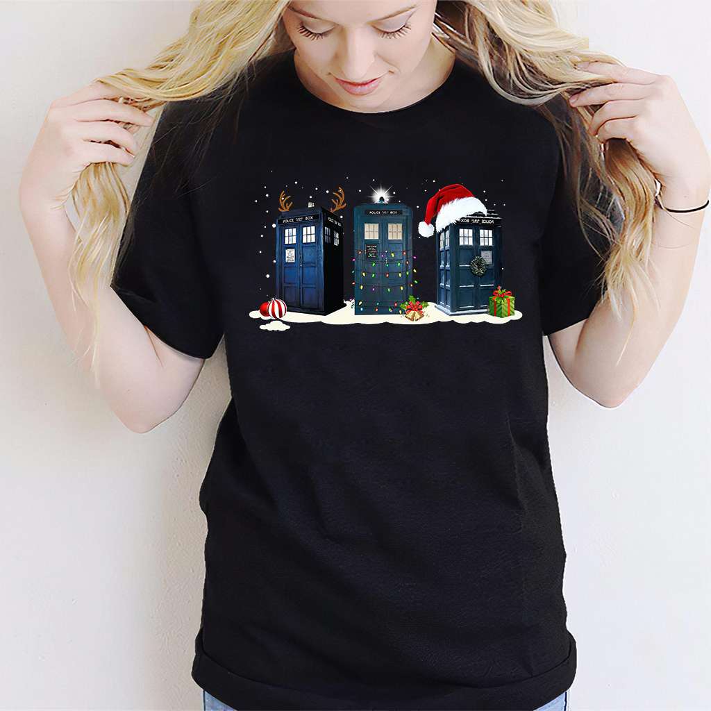Christmas Police Boxes - T-shirt and Hoodie 1122