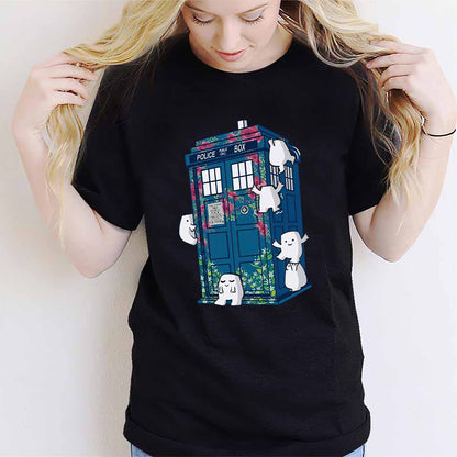 Floral Police Box - T-shirt and Hoodie 1122