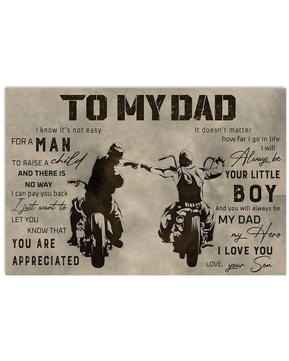 Meaningful From Biker Son To Dad - Family Poster 0921