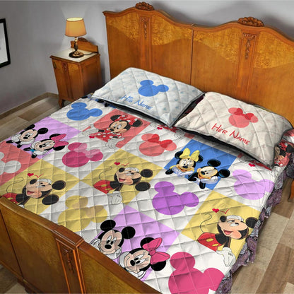 You & Me We Got This - Personalized Mouse Quilt Set