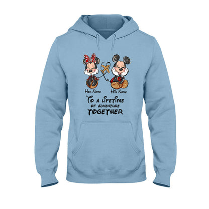 To A Lifetime Of Adventure Together - Personalized Mouse T-shirt and Hoodie