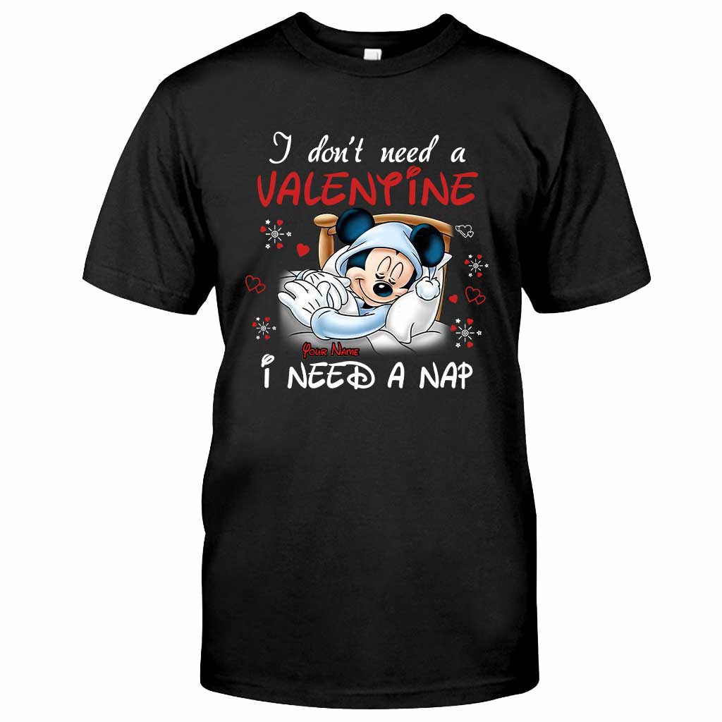 I Don't Need A Valentine - Personalized Valentine Mouse T-shirt and Hoodie