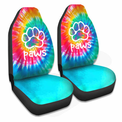 Swirl Pattern Tie Dye Dog Seat Covers 0622