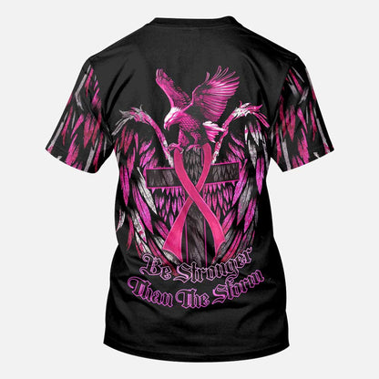 Be Stronger Eagle Breast Cancer - Breast Cancer Awareness All Over T-shirt and Hoodie 0822