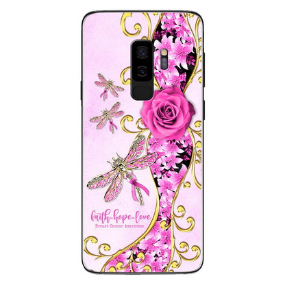 Faith Hope Love Breast Cancer Awareness Phone Case