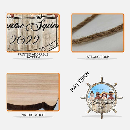 Cruise Squad - Personalized Bestie Wood Sign