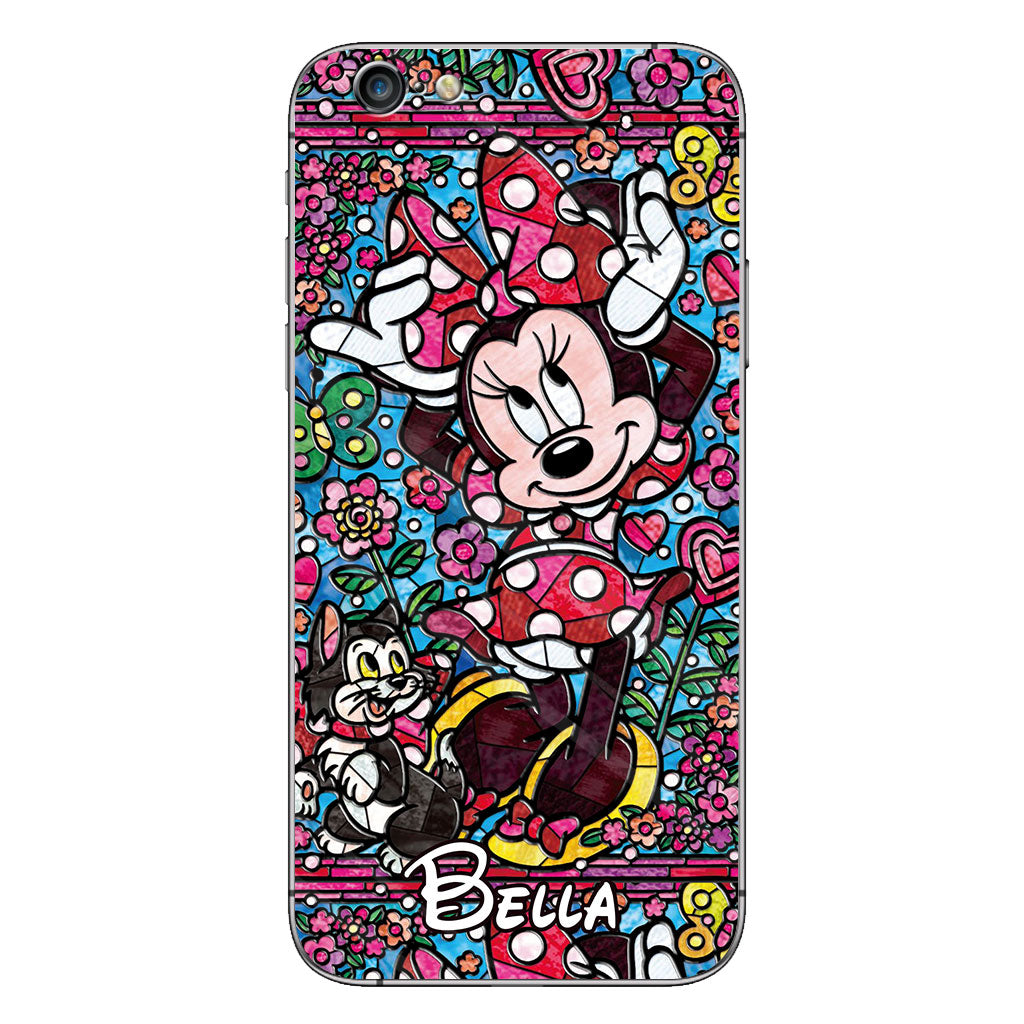 Stained Glass Mouse - Personalized Mouse Phone case