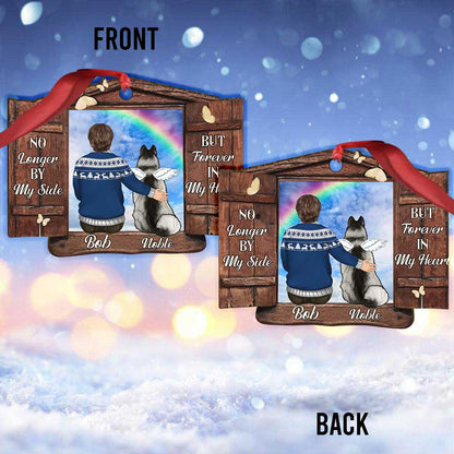 Wish You Were Here - Personalized Christmas Dog Ornament (Printed On Both Sides)