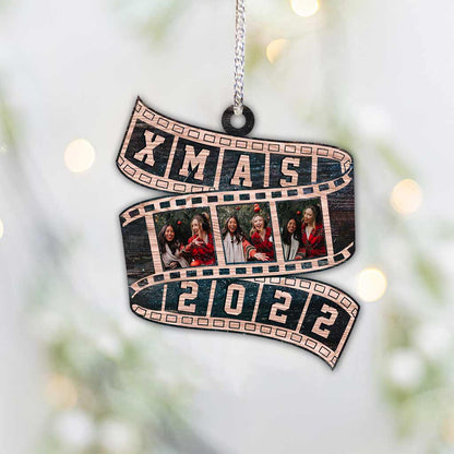 Besties Film Roll Christmas 2022 - Personalized Christmas Bestie Ornament (Printed On Both Sides)
