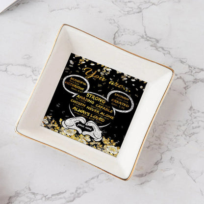 God Says You Are - Personalized Mouse Jewelry Dish
