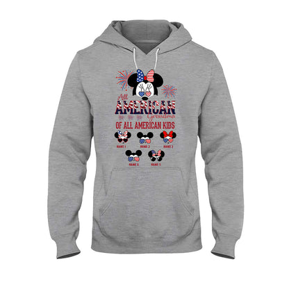 All American Grandma - Personalized Independence Day T-shirt and Hoodie