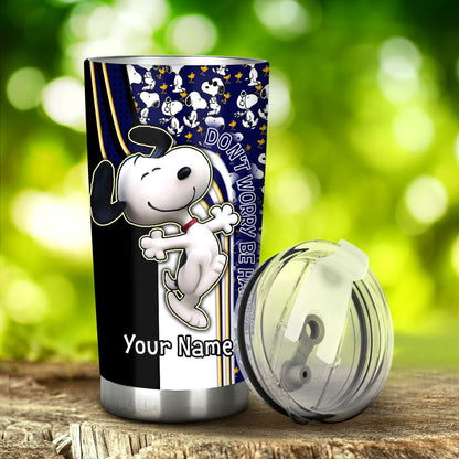 White Dog - Personalized Christmas Tumbler