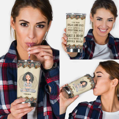 Wish A Mufuka Would - Personalized Yoga Tumbler