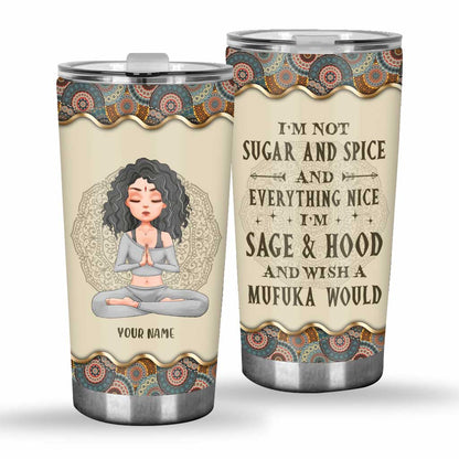 Wish A Mufuka Would - Personalized Yoga Tumbler