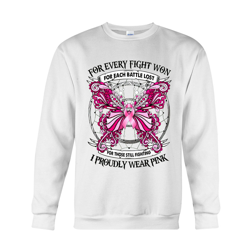 I Proudly Wear Pink - Breast Cancer Awareness T-shirt and Hoodie 102021
