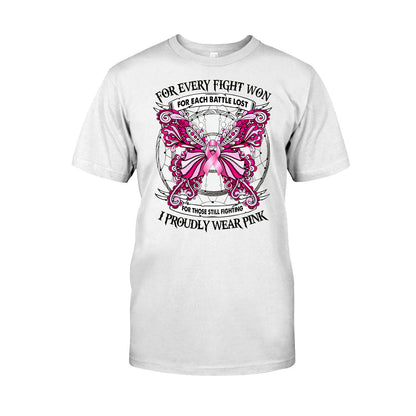 I Proudly Wear Pink - Breast Cancer Awareness T-shirt and Hoodie 102021