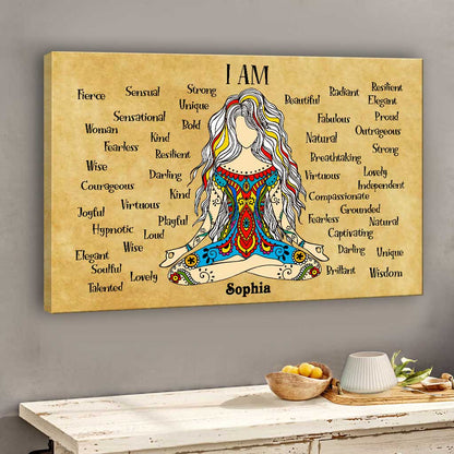I'm - Personalized Yoga Canvas And Poster