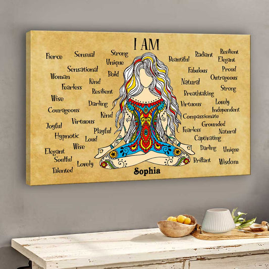 I'm - Personalized Yoga Canvas And Poster