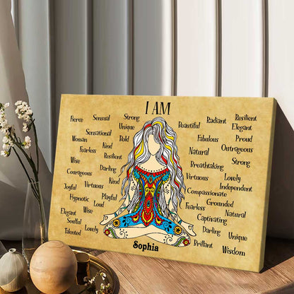 I'm - Personalized Yoga Canvas And Poster
