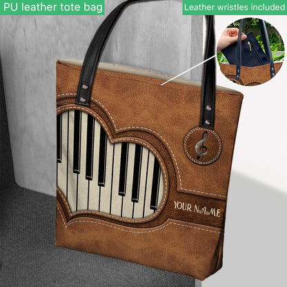 Piano Personalized Tote Bag