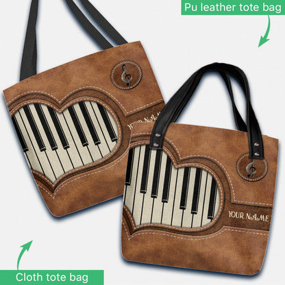 Piano Personalized Tote Bag