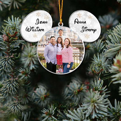 You & Me - Personalized Christmas Mouse Ornament (Printed On Both Sides)