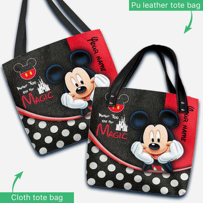 Never Too Old - Personalized Mouse Tote Bag