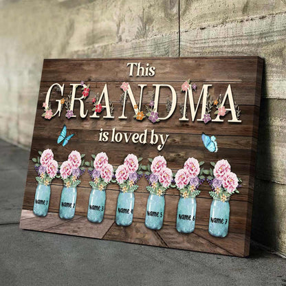 This Grandma Is Loved By - Personalized Mother's day Poster