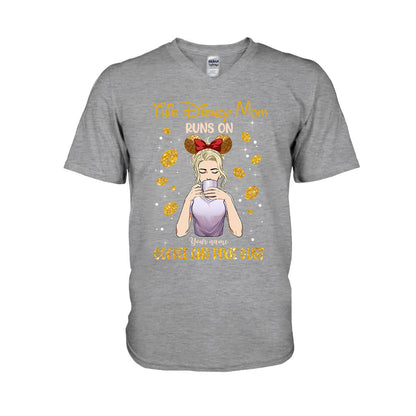 This Mom Runs On Coffee And Pixie Dust - Personalized Mother's Day Mouse T-shirt and Hoodie