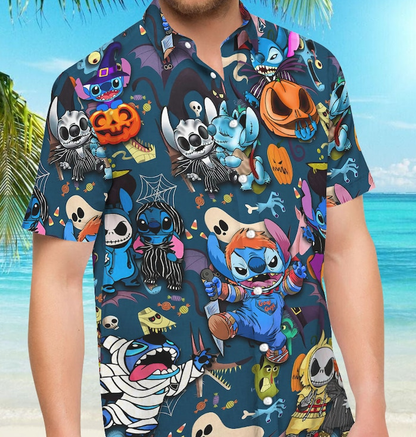 Happy Halloween Ohana Hawaiian Shirt 0823