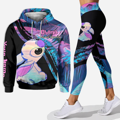Ohana Means Family - Personalized Hoodie and Leggings