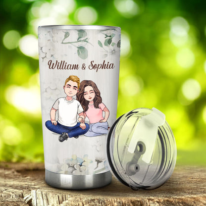 Love You More - Personalized Couple Tumbler