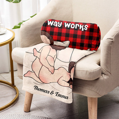 I Love Your Butt - Personalized Couple Blanket