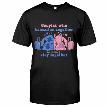 Baecation Ohana - Personalized Couple Travelling T-shirt and Hoodie