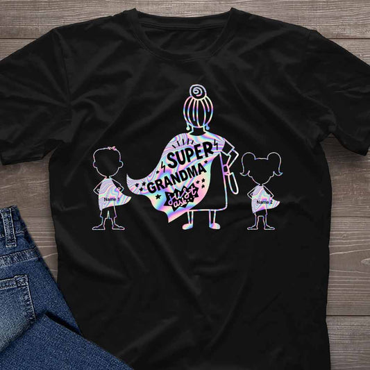 Super Grandma - Personalized Grandma T-shirt and Hoodie