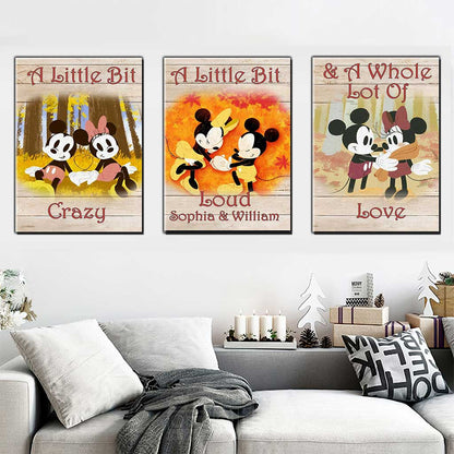 This Is Us - Personalized Fall Mouse Poster & Canvas Set