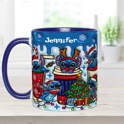 Merry Christmas - Personalized Ohana Accent Mug