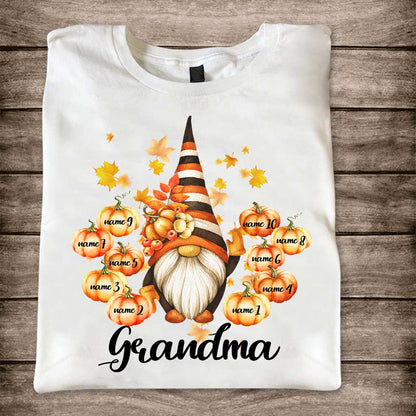 Grandma - Personalized Fall Grandma T-shirt and Hoodie