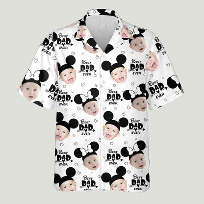 Best Dad Ever - Personalized Mouse Hawaiian Shirt