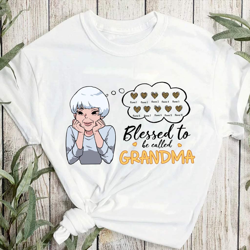 Blessed To Be Called Grandma - Personalized T-shirt and Hoodie