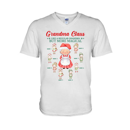 Grandma Claus - Personalized Christmas Grandma T-shirt and Hoodie