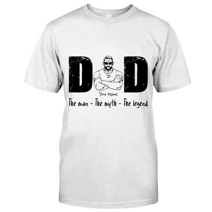The Man The Myth The Legend - Personalized Father T-shirt and Hoodie