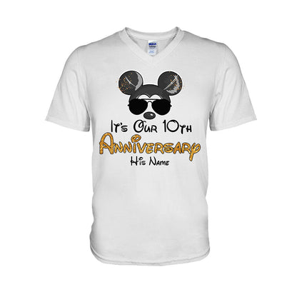 It's Our Anniversary - Personalized Mouse T-shirt and Hoodie