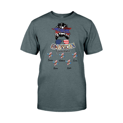 Love Being A Grandma - Personalized Independence Day Grandma T-shirt and Hoodie