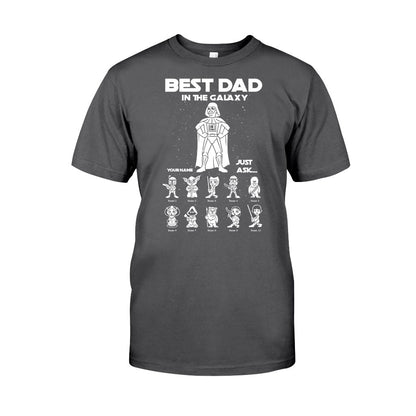 Best Dad In The Galaxy - Personalized Father's Day The Force T-shirt and Hoodie
