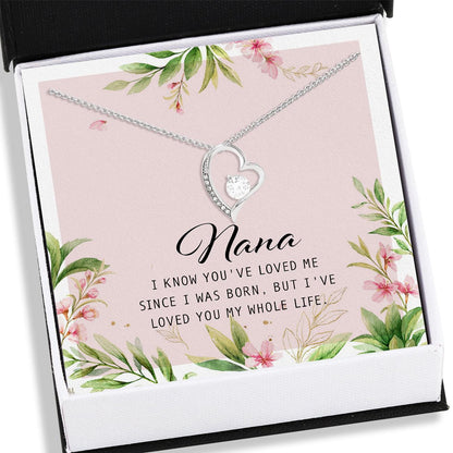 To Nana Message Forever Love For Grandma Nana Gifts - Grandma Forever Love Necklace 0921