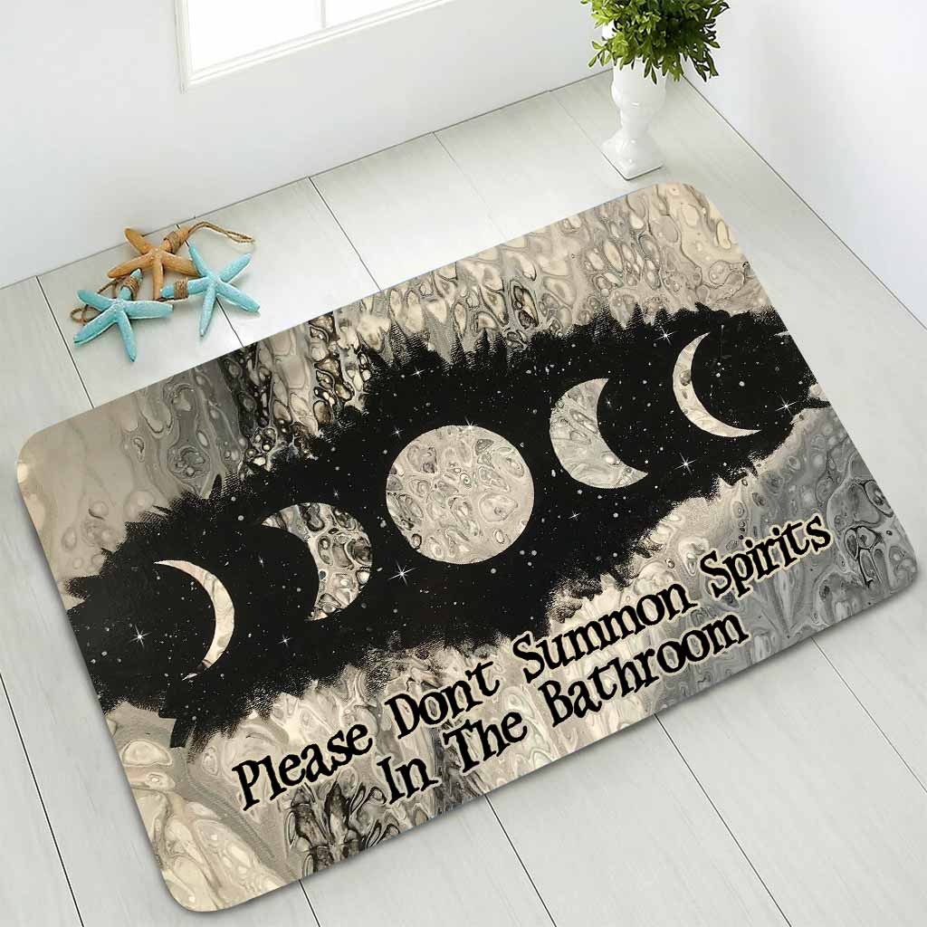Please Don't Summon Spirits In The Bathroom - Witch Bath Mat