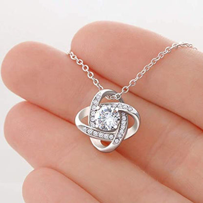 To My Grandma Grandmother Gift From Granddaughter/Grandson - Grandma Love Knot Necklace 0921