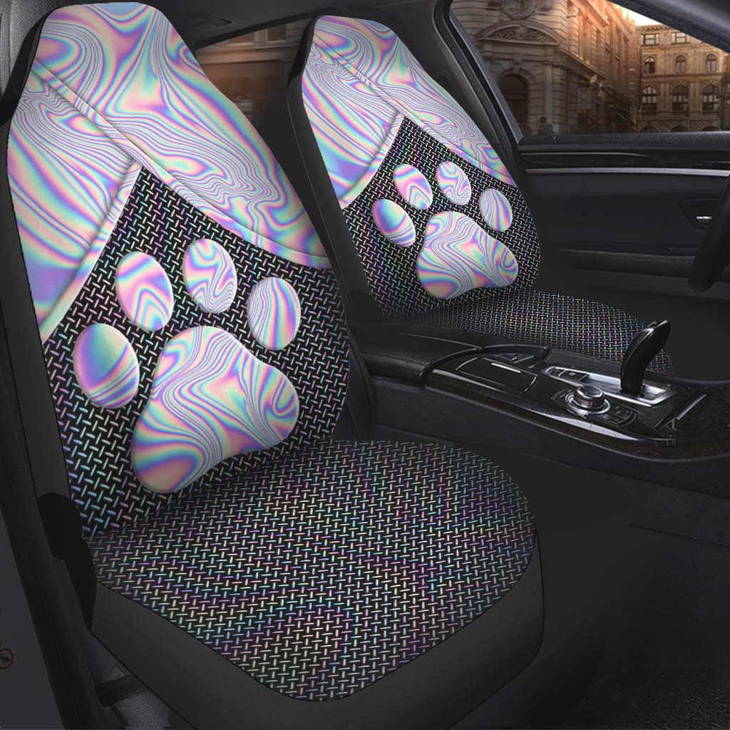 Hologram Paw Dog Seat Covers 0622